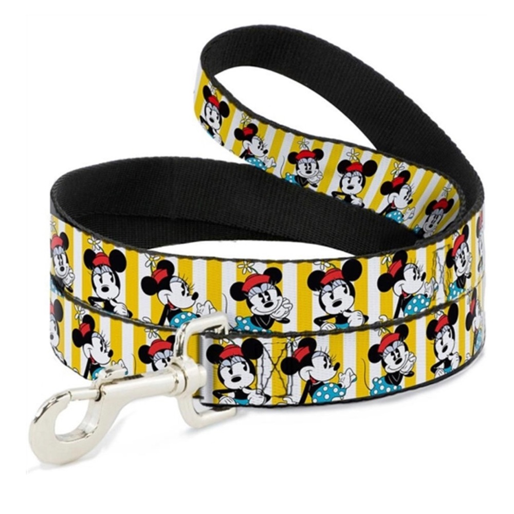 NWOT - Buckle Down Disney Minnie Mouse Dog Leash 4ft Yellow/Red